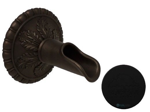 Black Oak Foundry Acanthus Scupper | Almost Black Finish | S96-BLK
