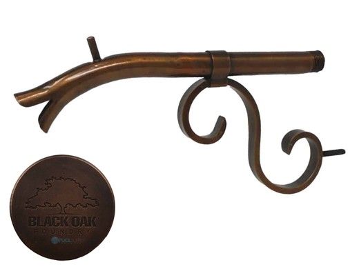 Black Oak Foundry Small Courtyard Spout | Distressed Copper Finish | S7500-DC | S7532-DC