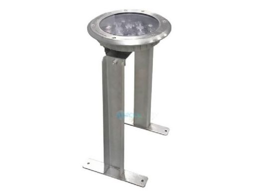 Crystal Fountains White LED Light with Floor Mounted Stand | 12V 30W | Stainless Steel | LED165053
