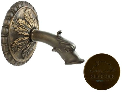 Black Oak Foundry Large Verona Spout | Antique Brass / Bronze Finish | S17-AB