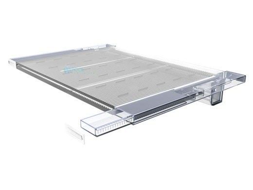 Brilliant Wonder 36" LED Waterfall 2 with 12" Lip Clear | Bottom Port with 100' Cord | 25776-330-120