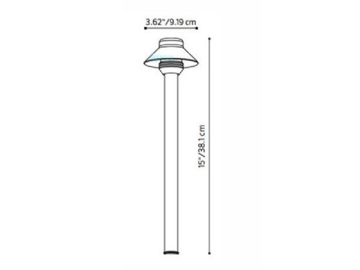 FX Luminaire SaguaroPetite® Path Light | 18" Riser | Bronze Metallic | SP-A LED20W-18R-BZ