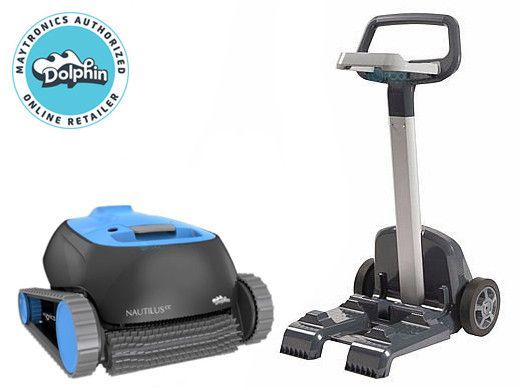 maytronics dolphin nautilus cc inground robotic pool cleaner with cleverclean