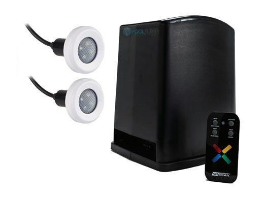 SR Smith PT-6002 Fiber to LED Lightning Kit | Includes Power 60W Transformer with Wireless Remote Control and 2 Treo LED Pool Light | 2TR-PT-6002