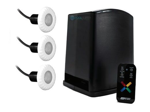 SR Smith PT-6002 Fiber to LED Lightning Kit | Includes 60W Transformer with Wireless Remote Control and 3 Kelo LED Pool Lights | 3KE-PT-6002
