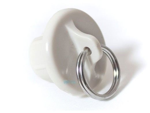 Coolaroo 19mm Tube End Cap with Ring | White | Z 11-BRCW