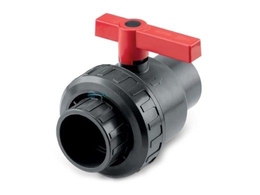 Jandy Heavy Duty Single Union Ball Valve | 2 1/2" PVC | Grey | BVSU025