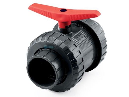 Jandy Heavy Duty Double Union Ball Valve | 2" PVC | Grey | BVDU020