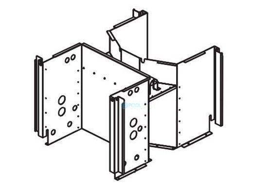 Raypak Support Assembly Controls and Flue Exhaust | 009783F