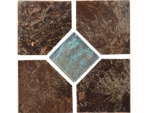 National Pool Tile Coral 6x6 Deco Tile | Brown | CRL-BROWN DECO GL
