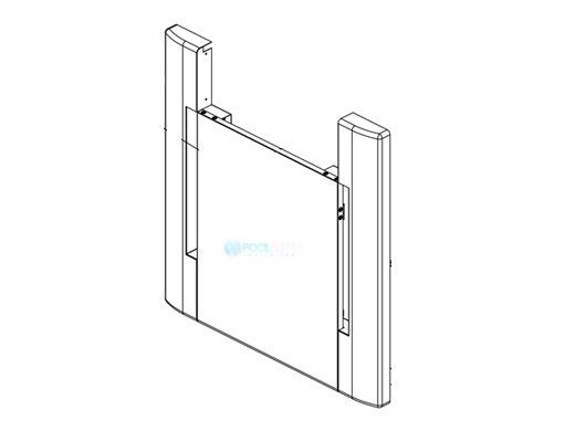 Raypak Door Assembly | Cool Dark & Warm Dark Gray | 013871F
