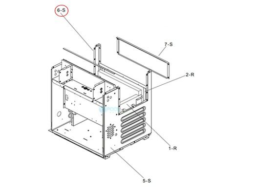 Raypak Jacket Left Side Panel | 010314F