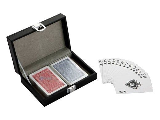 Hathaway Monte Carlo Dual Deck Standard Playing Cards with Case