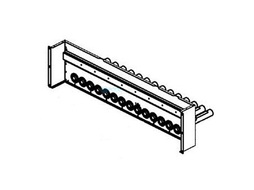 Raypak Burner Assembly with Burners | 009722F