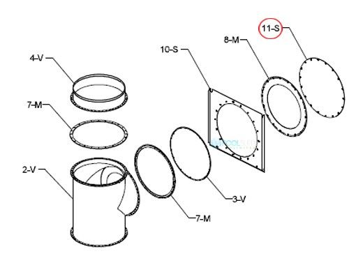 Raypak Flue Exhaust Cover Panel | 009713F