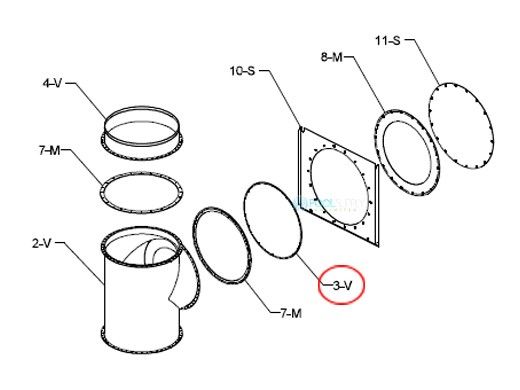 Raypak Flue Exhaust Tee Cap | 009705F