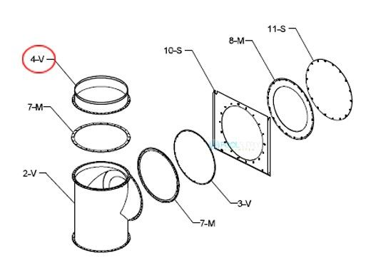 Raypak Flue Exhaust Adapter | 009709F