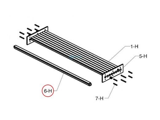 Raypak Heat Exchange Tube | Cupro Nickel | 007741F
