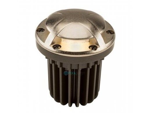 FX Luminaire 6 LED Zone Dimming In-Grade Light | Nickel Plate | Ground Wash 180 Degree | FCZD6LEDGW180NP