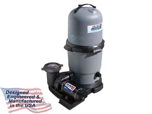 Waterway ClearWater II Above Ground Pool Standard Cartridge Filter System | 1.5HP Pump 200 Sq. Ft. Filter | 3' NEMA Cord | 520-5187-6S