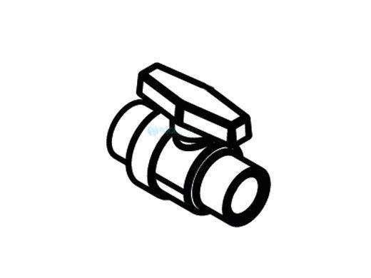 Waterco Compact Ball Valve 0.75" Slip | 20mm-White | 14020