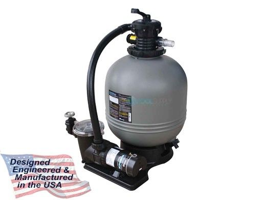 Waterway Carefree Above Ground Pool 16" Top Mount Sand Deluxe Filter System | 1HP Pump 1.4 Sq. Ft. Filter | 3' NEMA Cord | FSS016910-6S