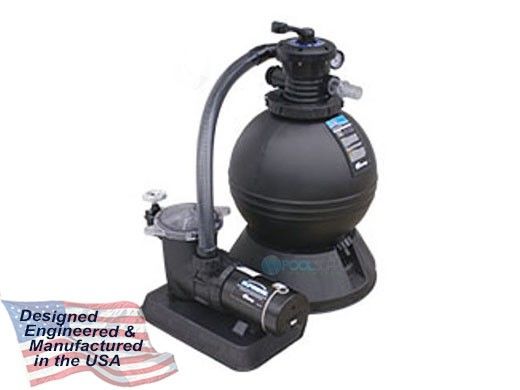 Waterway ClearWater Above Ground Pool 22" Sand Deluxe Filter System | 1HP Pump 2.6 Sq. Ft. Filter | 3' Twist Lock Cord | FSS02210-3S