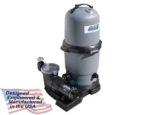 Waterway ClearWater II Above Ground Pool D.E. Deluxe Filter System | 1HP 2-Speed Pump 12 Sq. Ft. Filter | 3' NEMA Cord | FDS044107-6