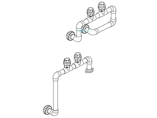 Raypak Bypass Plumbing Assembly CPVC | Cold Run | 015764F