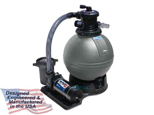 Waterway ClearWater Above Ground Pool 19" Sand Standard Filter System | 1HP 2-Speed Pump 2.0 Sq. Ft. Filter | 3' Twist Lock Cord | 522-5220-3S