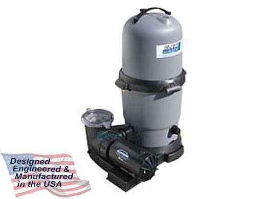 Waterway CSA ClearWater II Above Ground Pool Deluxe Cartridge Filter System | 1HP Pump 100 Sq. Ft. Filter | FCSC10010-25S