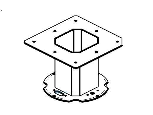 Raypak Burner Adapter Assembly | 011749F