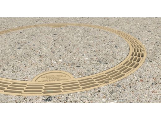 Custom Molded Products 20" Unblockable Ring Complete Drain | Tan | 25506-339-000