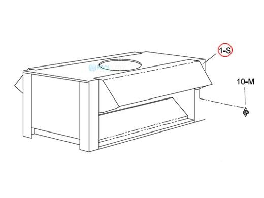 Raypak Draft Hood Top Assembly | 002083F