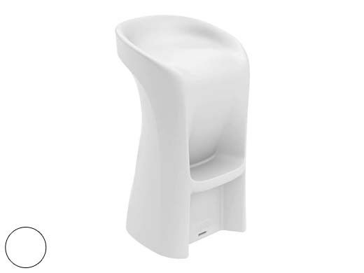 Ledge Lounger Signature Collection Barstool | Bar Height - Seat Height 29.5" | White | LL-SG-BS42-W