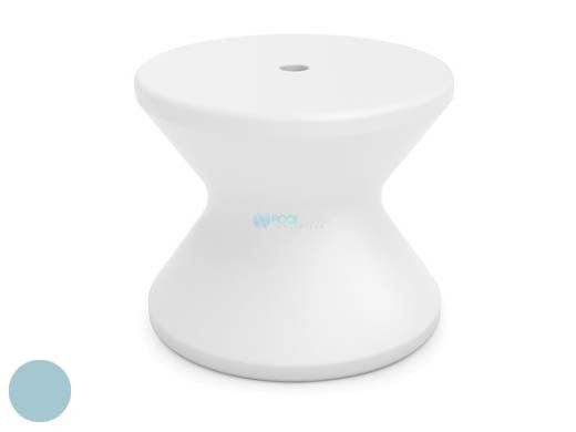 Ledge Lounger Signature Collection 14" Side Table with Umbrella Hole | Frost | LL-SG-ST-14H-FS