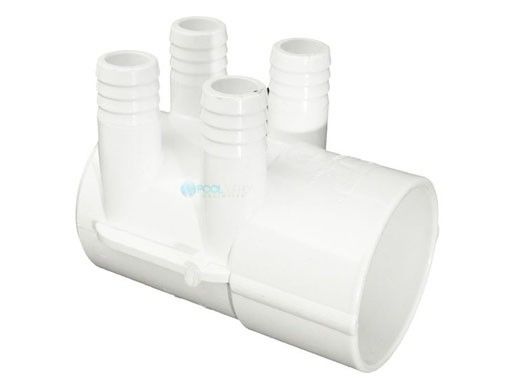 Waterway 2" SXT x Dead End x Four 3/4" Ribbed Barb Ports Manifold | 672-7170