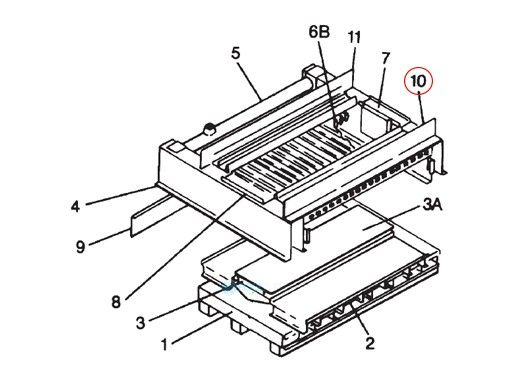 Pentair Rear Tile Rail Assembly | 20011407
