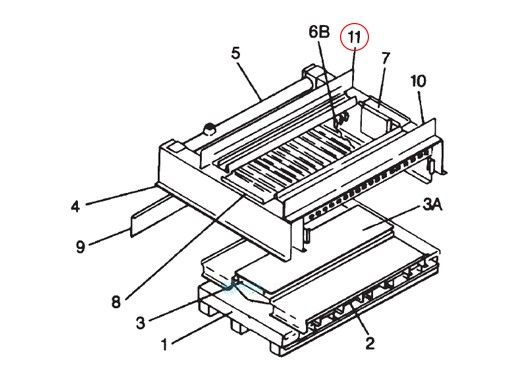 Pentair Front Tile Rail Assembly | 20011307
