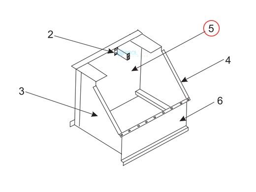 Pentair Flue Collector Rear Panel | 10661706