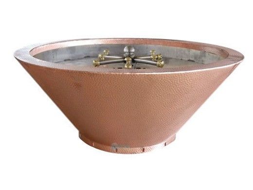 Bobe Fire Pot | Automatic Ignition Natural Gas | 36" x 16" | Copper | RCFPC-36-NG