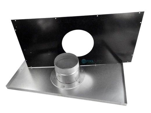Hayward Indoor Vent Adapter Kit for H500FD Universal Heaters | Negative Vertical | 8" Diameter | UHXNEGVT15008
