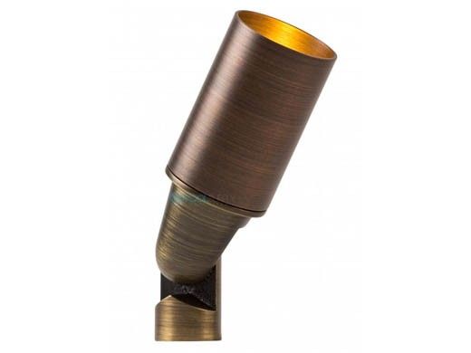 FX Luminaire FR LED Up Light | 3 LED | Zone Dimming | Straight Shroud | Antique Bronze | FRZD3LEDAB