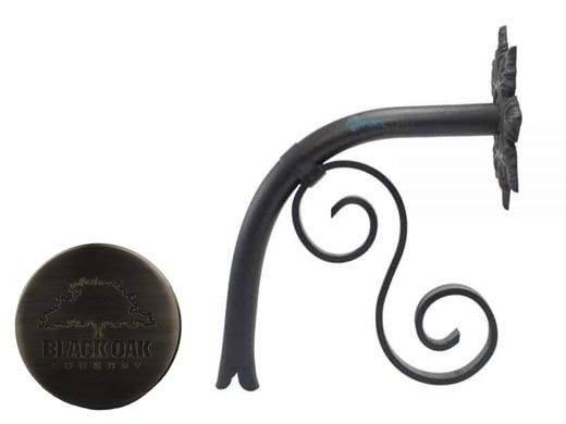 Black Oak Foundry Large Droop Spout with Normandy | Antique Pewter Finish | S7783-AP | S7835-AP