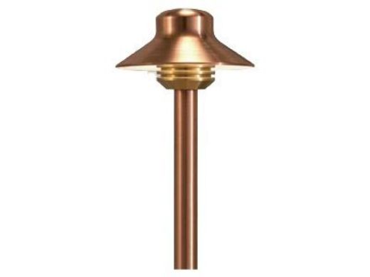 FX Luminaire DP LED 20W Path Light | Copper | 12'' Riser | DP-LED20W-12R-CU