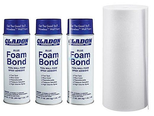48 Pool Wall Foam and Spray Adhesive Kit