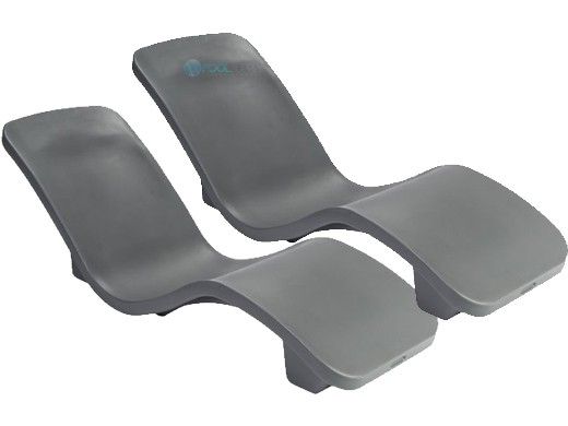 SR Smith R-Series Rotomolded In-Pool Lounger | Set of 2 | Gray | RS-1-20-2PK