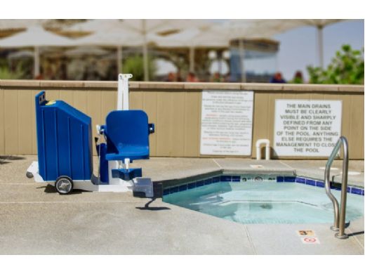 Aqua Creek The Portable Pro Pool 2 Lift | White with Gray Plastic Crate | F-PPP2-G