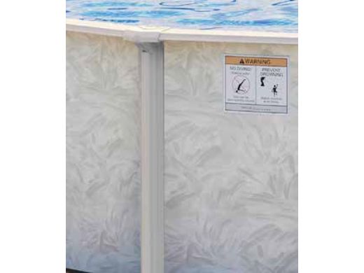 Pristine Bay 15' Round Above Ground Pool | Basic Package 52" Wall | 182245