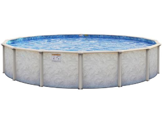 Pristine Bay 24' Round Above Ground Pool | Basic Package 52" Wall | 182248